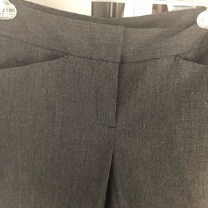 Grey straight leg slacks